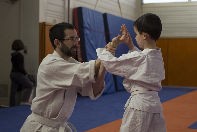 Cours d'aïkido au dojo des Ulis